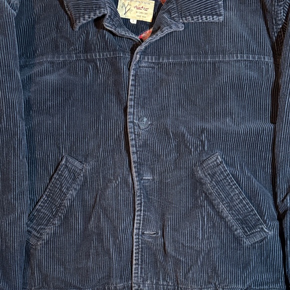 Unisex Navy Corduroy Jacket Jackpot By Carli Gry Size 3 Medium/Large - Picture 2 of 7